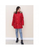 Woolrich 2028小童羽絨外套 紅/黃內裡