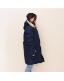 Woolrich 2880羽絨外套 藏藍/黃內裡