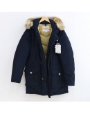 Woolrich 2880羽絨外套 藏藍/黃內裡