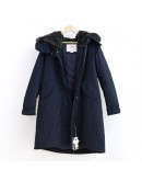 Woolrich 2824羽絨長版外套 藏藍色