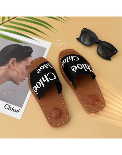Chloe 拖鞋 黑