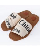 Chloe拖鞋 白 
