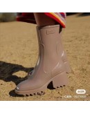 Chloé 雨靴 深褐