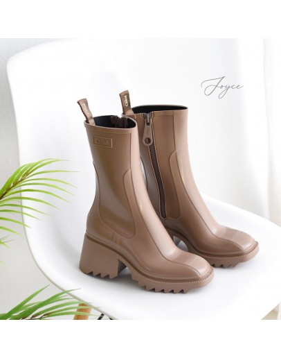 Chloé 雨靴 深褐